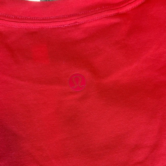 lululemon athletica Love Curved-Hem Crewneck Tee in Hot Heat - Picture 5 of 10